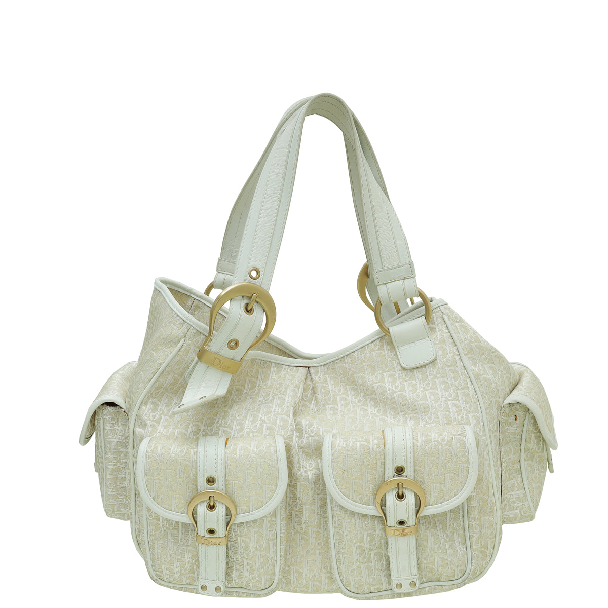 Christian Dior Bicolor Oblique Multi Pocket Shoulder Bag-Christian Dior-THE CLOSET