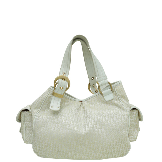 Christian Dior Bicolor Oblique Multi Pocket Shoulder Bag