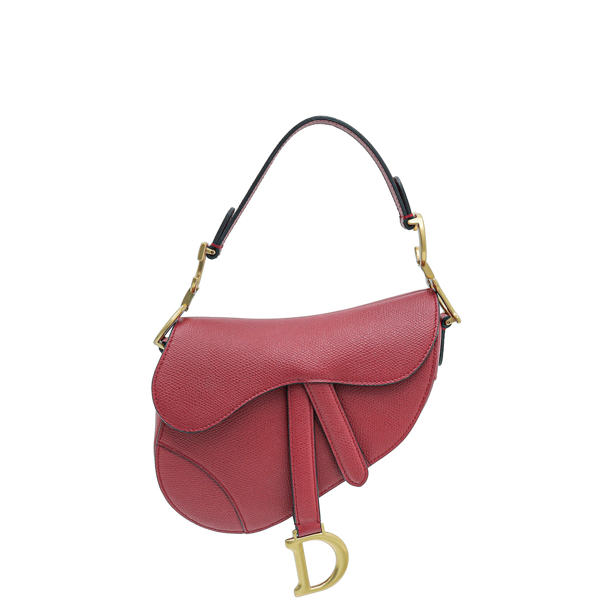 Christian Dior Red Mini Saddle Bag-Christian Dior-THE CLOSET