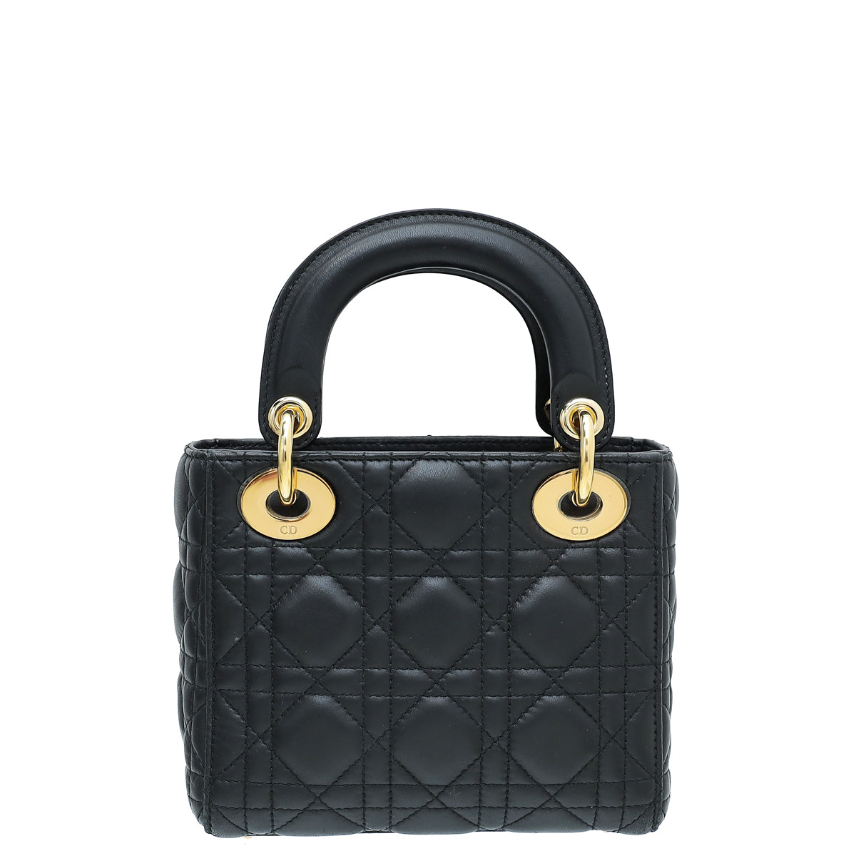Christian Dior Black Lady Dior Mini Strap Bag-Christian Dior-THE CLOSET
