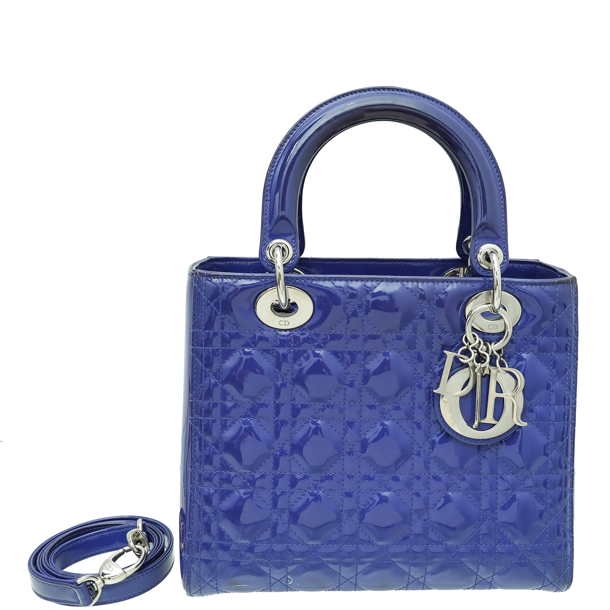Christian Dior Violet Dior Lady Dior Medium Bag-Christian Dior-THE CLOSET