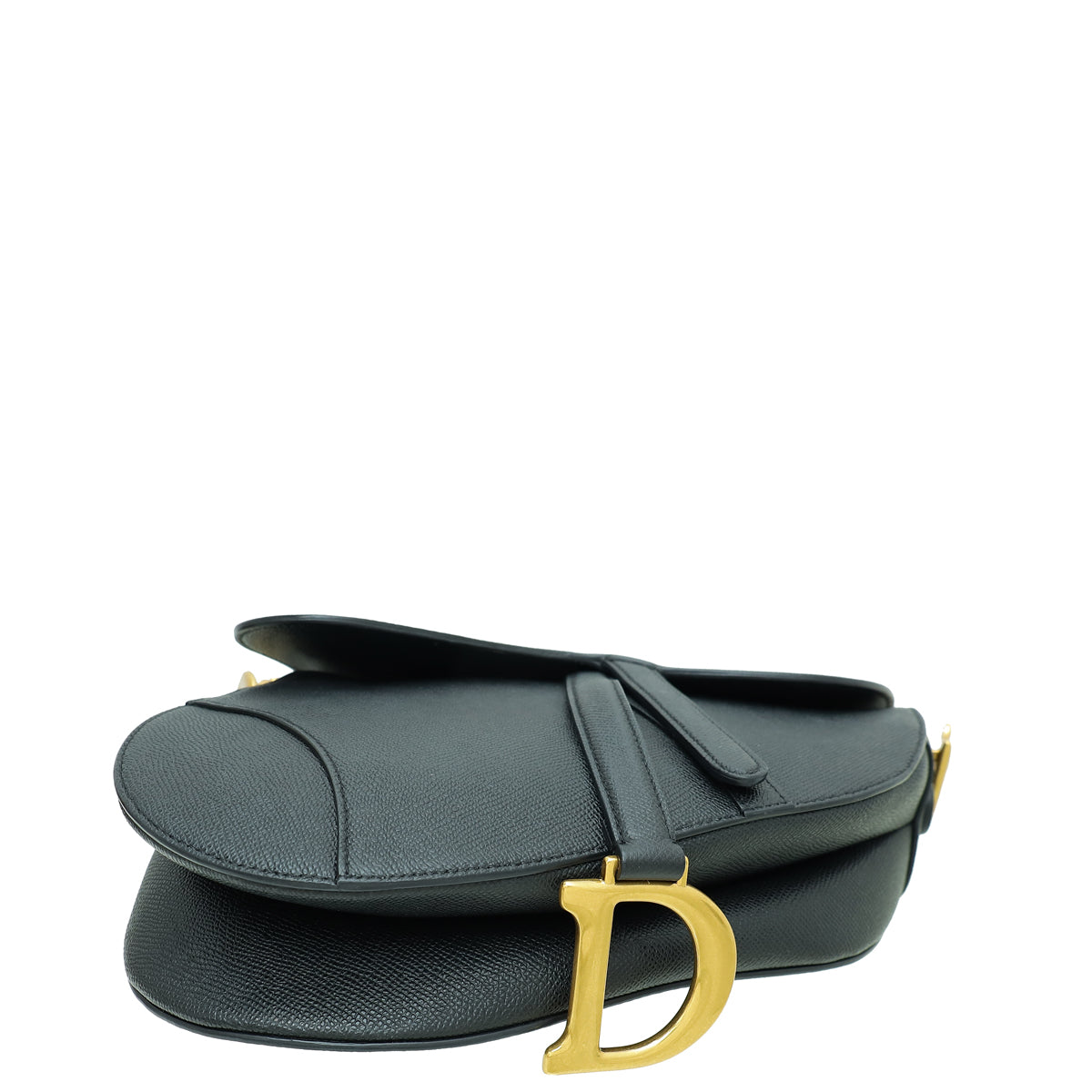 Christian Dior Black Saddle Medium Bag