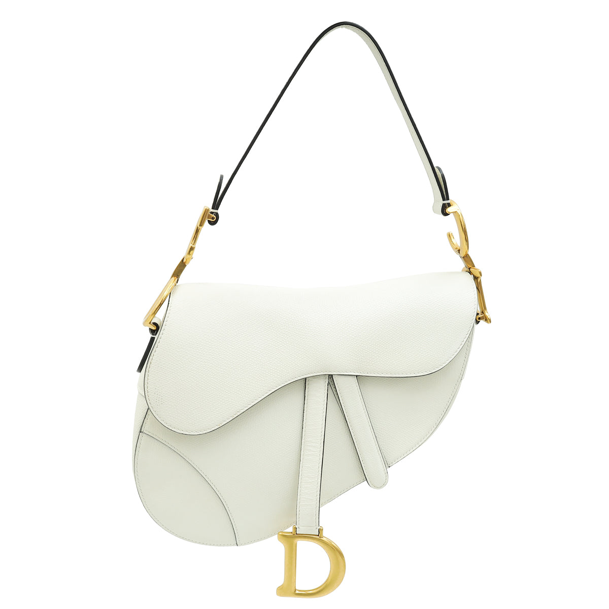 Christian Dior White Saddle Medium Bag-Christian Dior-THE CLOSET