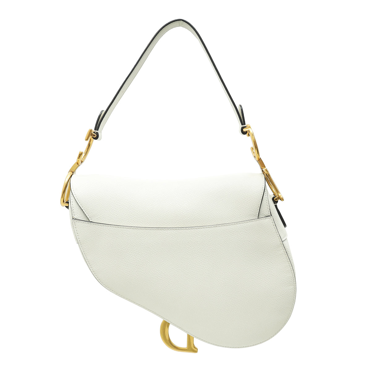 Christian Dior White Saddle Medium Bag-Christian Dior-THE CLOSET
