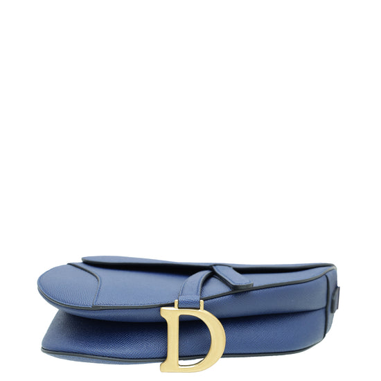 Christian Dior Royal Blue Medium Saddle Bag – THE CLOSET