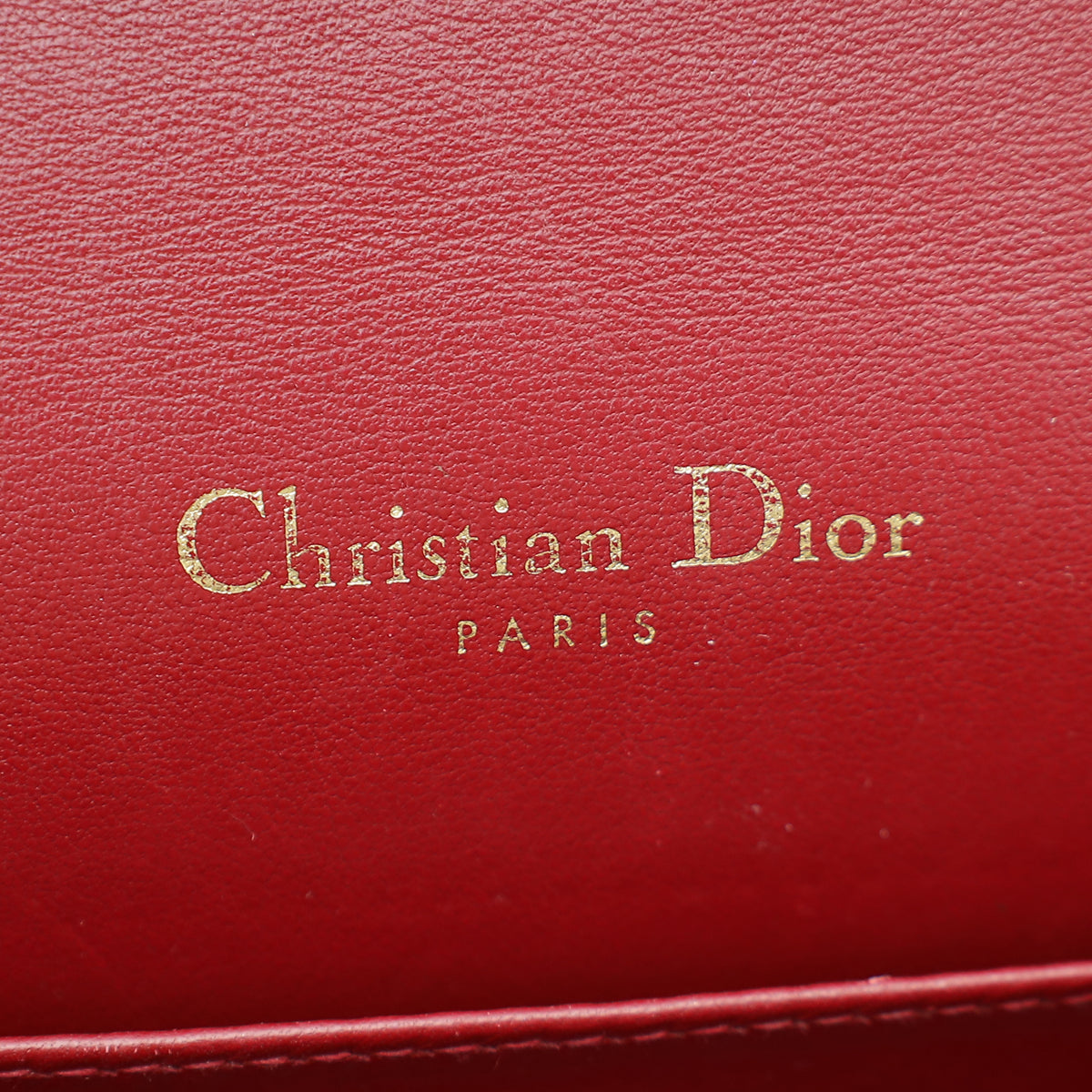 Christian Dior Cherry Lady Dior Chain Pouch