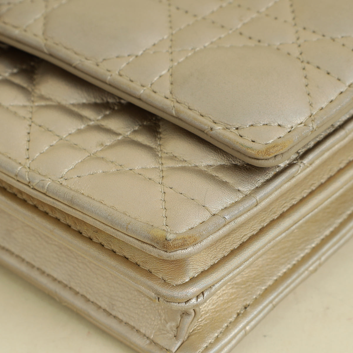 Christian Dior Metallic Light Gold My Dior Mini Bag