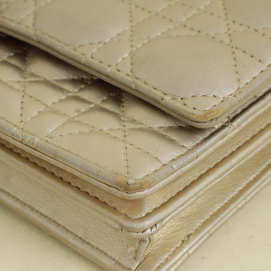 Christian Dior Metallic Light Gold My Dior Mini Bag