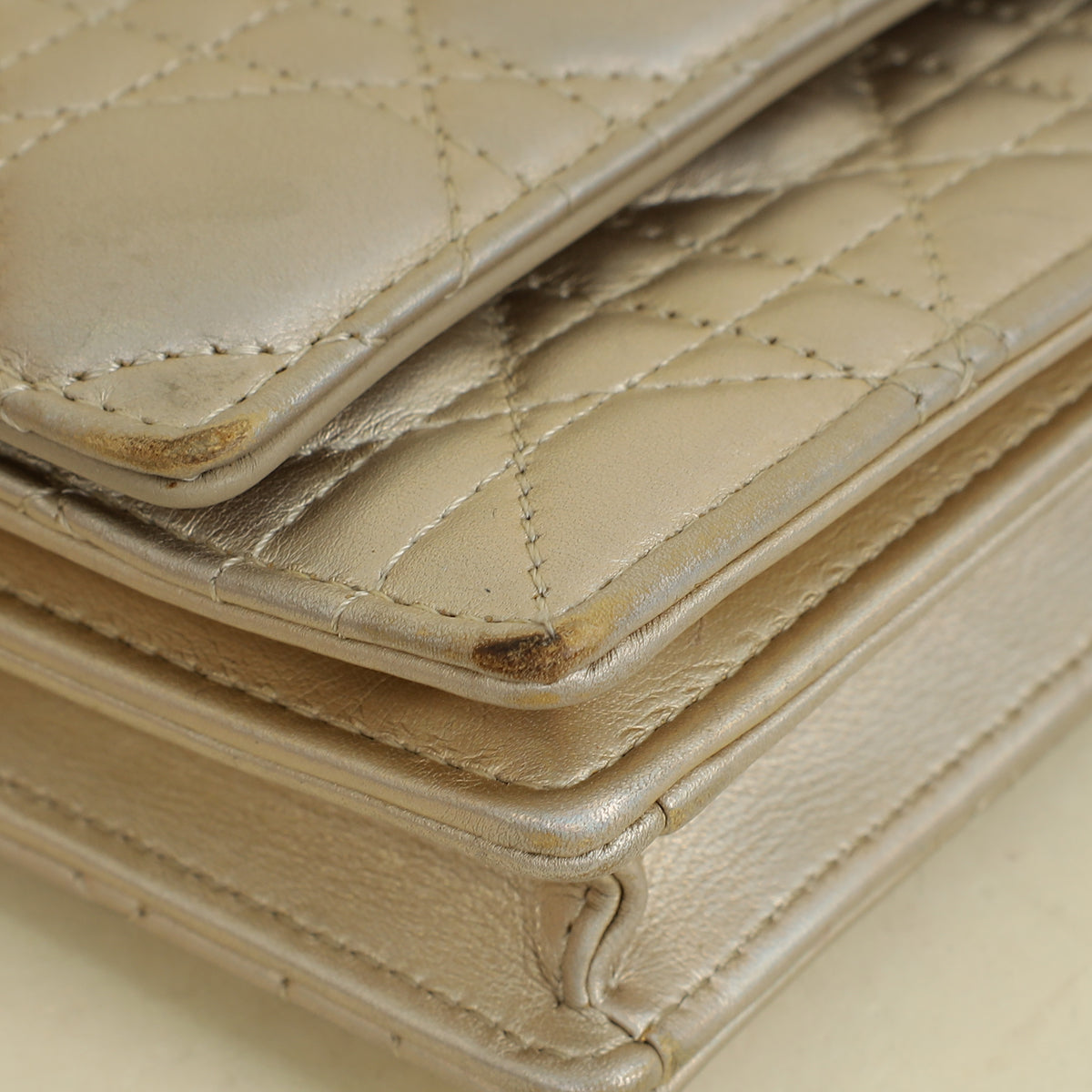 Christian Dior Metallic Light Gold My Dior Mini Bag