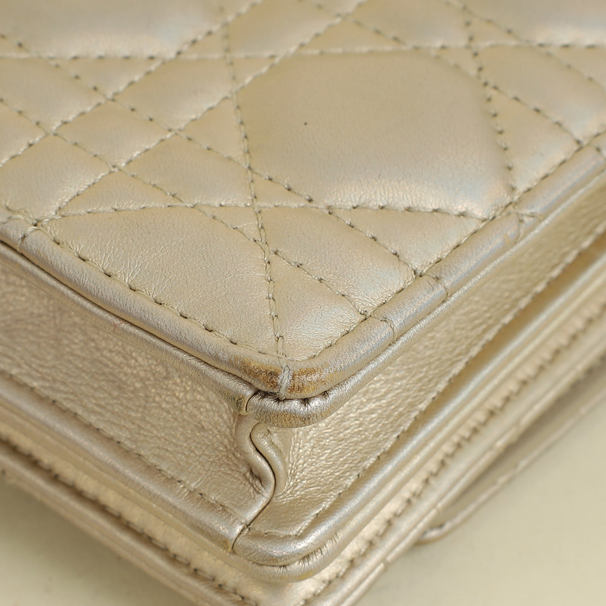 Christian Dior Metallic Light Gold My Dior Mini Bag