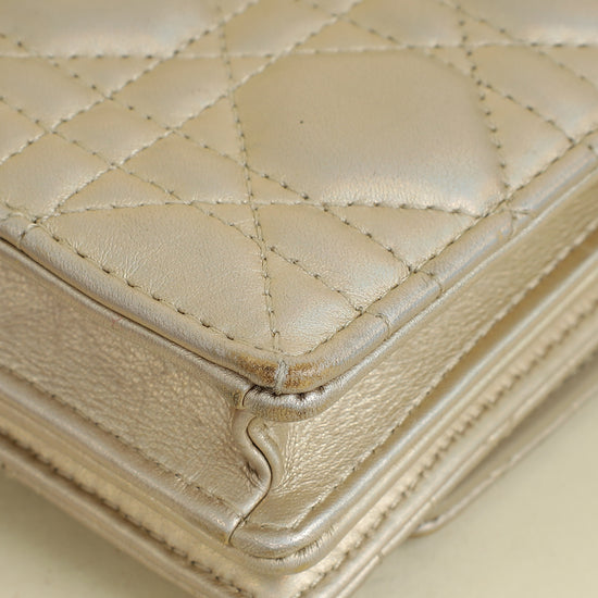 Christian Dior Metallic Light Gold My Dior Mini Bag