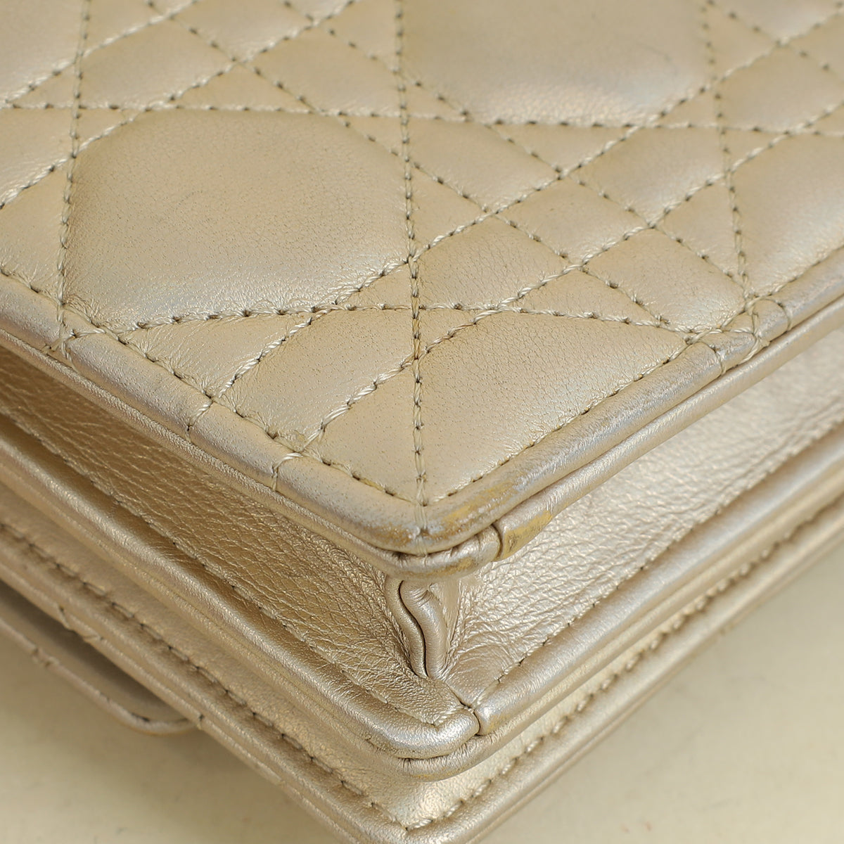 Christian Dior Metallic Light Gold My Dior Mini Bag