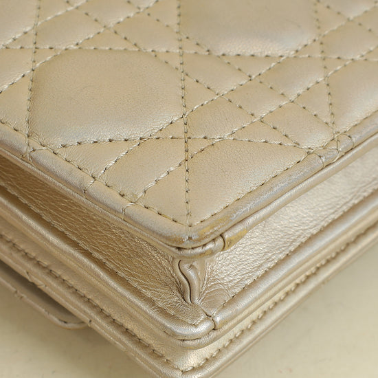 Christian Dior Metallic Light Gold My Dior Mini Bag