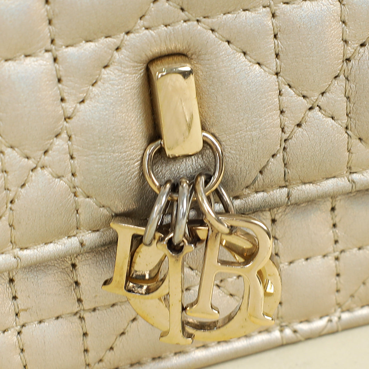 Christian Dior Metallic Light Gold My Dior Mini Bag