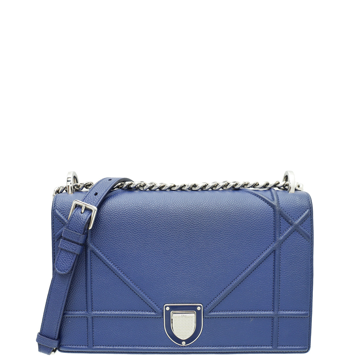 Christian Dior Royal Blue Diorama Medium Flap Bag-Christian Dior-THE CLOSET