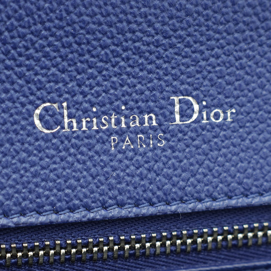 Christian Dior Royal Blue Diorama Medium Flap Bag