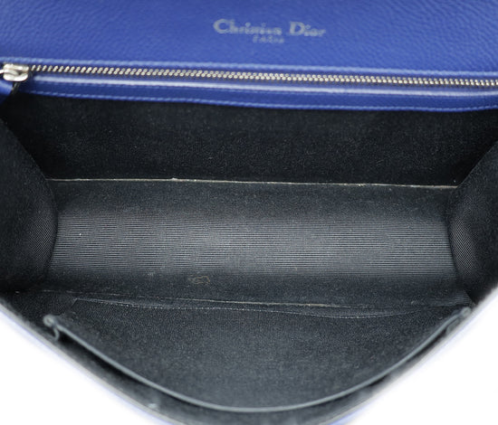 Christian Dior Royal Blue Diorama Medium Flap Bag