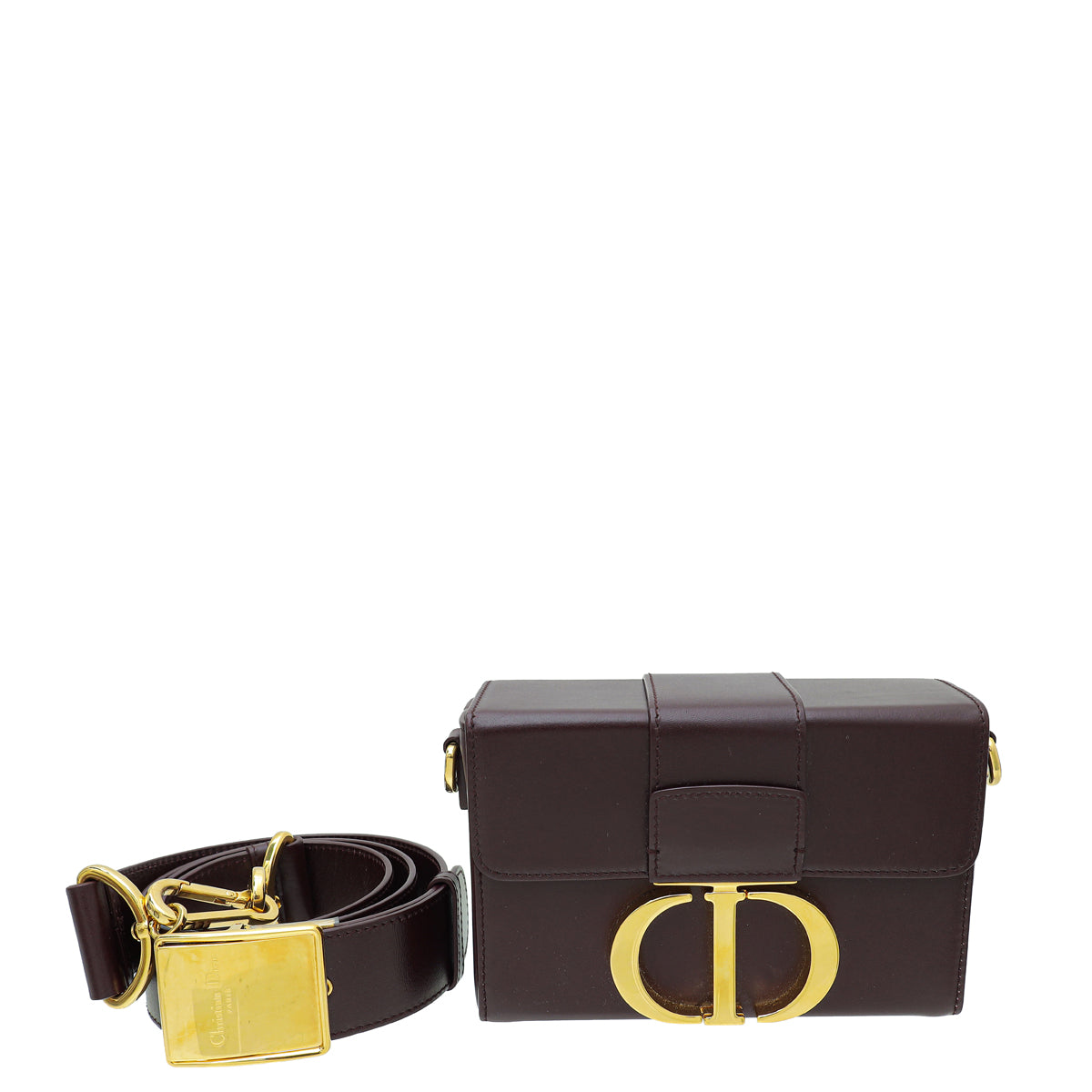 Christian Dior Burgundy 30 Montaigne Box Bag-Christian Dior-THE CLOSET