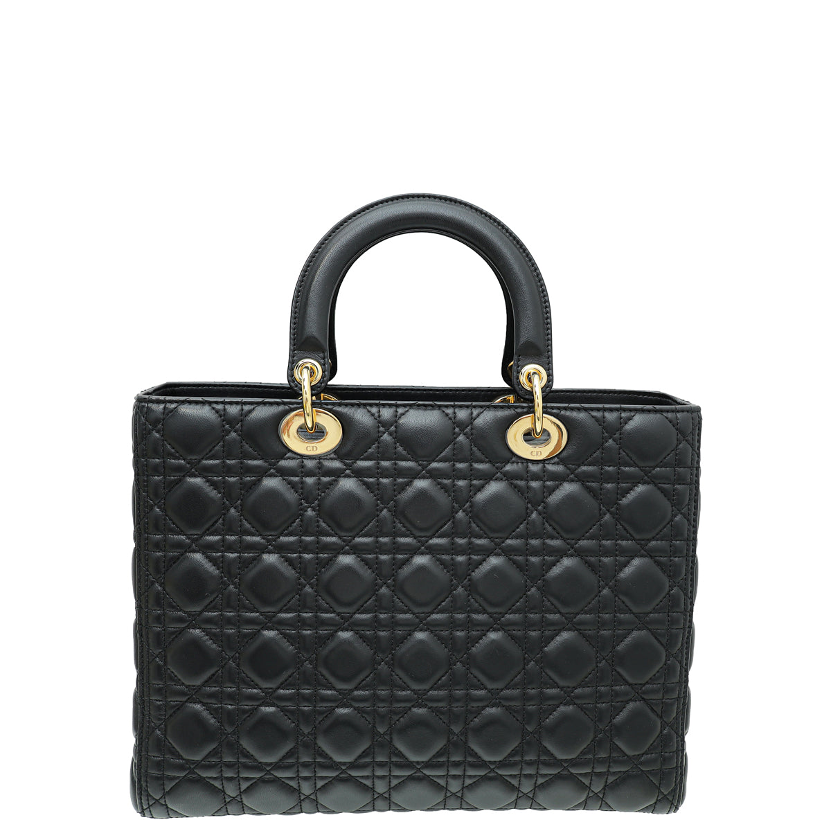 Christian Dior Black Lady Dior Large Bag-Christian Dior-THE CLOSET