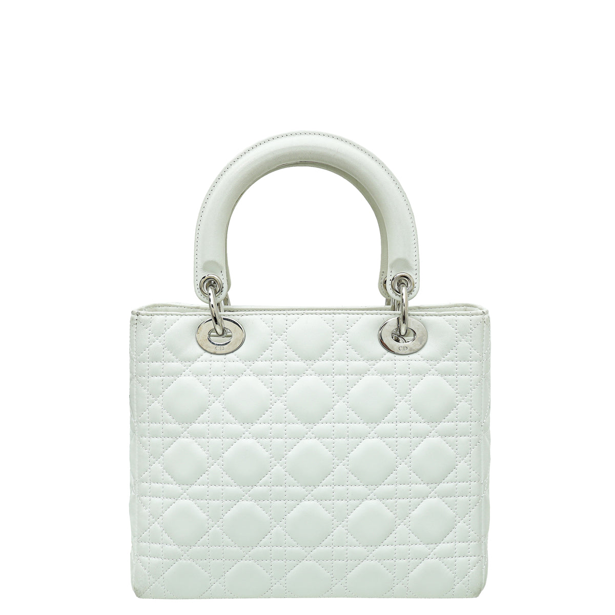Christian Dior White Lady Dior Medium Bag-Christian Dior-THE CLOSET