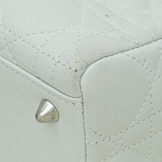 Christian Dior White Lady Dior Medium Bag