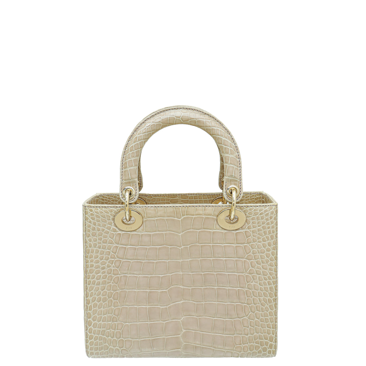 Christian Dior Beige Alligator Lady Dior Medium Bag-Christian Dior-THE CLOSET