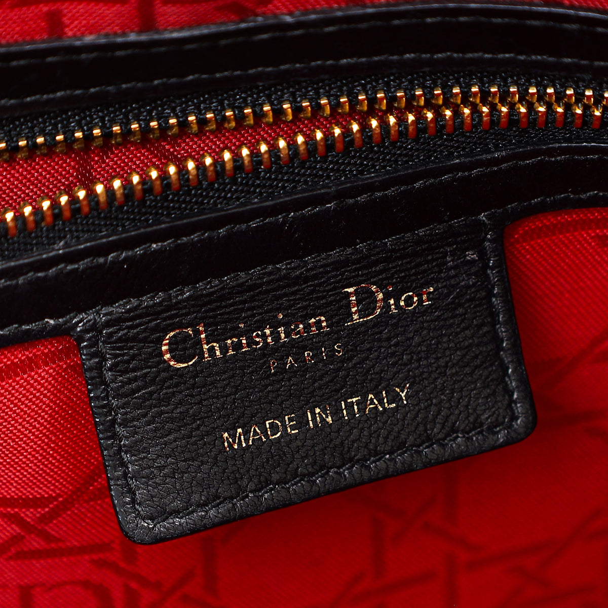 Christian Dior Black Lady Dior Large Bag