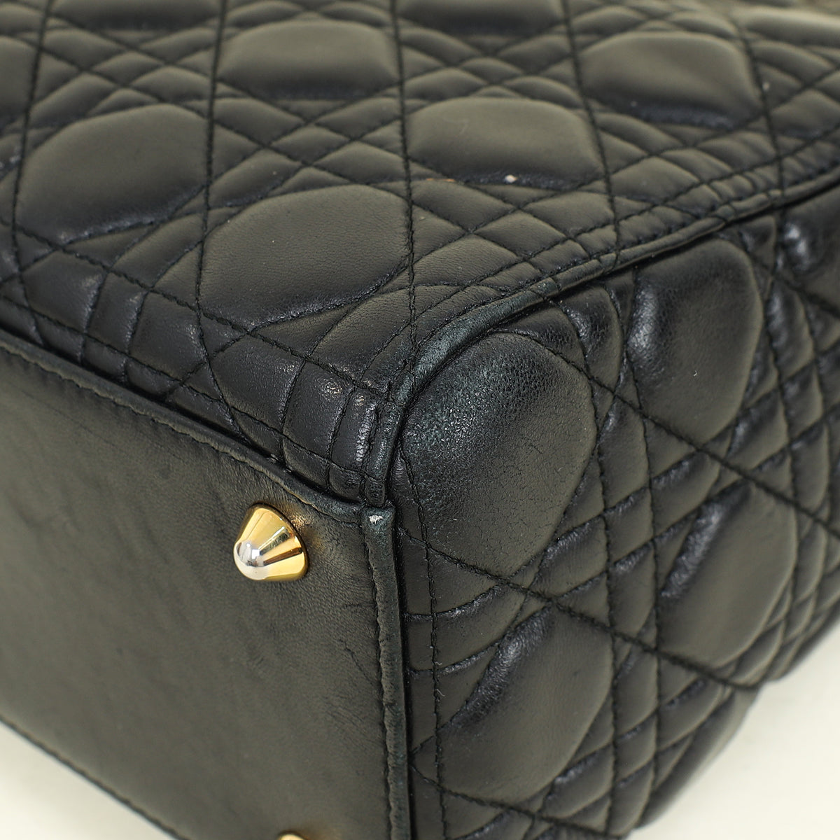 Christian Dior Black Lady Dior Large Bag
