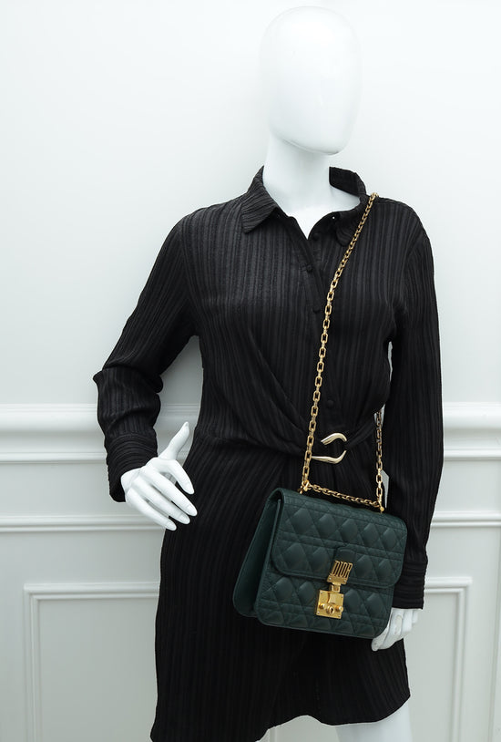 Christian Dior Emerald Green DiorAddict Flap Small Bag – The Closet