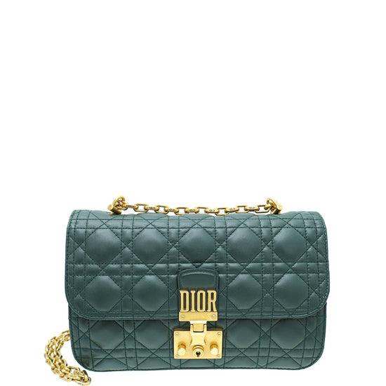 Christian Dior Emerald Green DiorAddict Flap Small Bag THE CLOSET