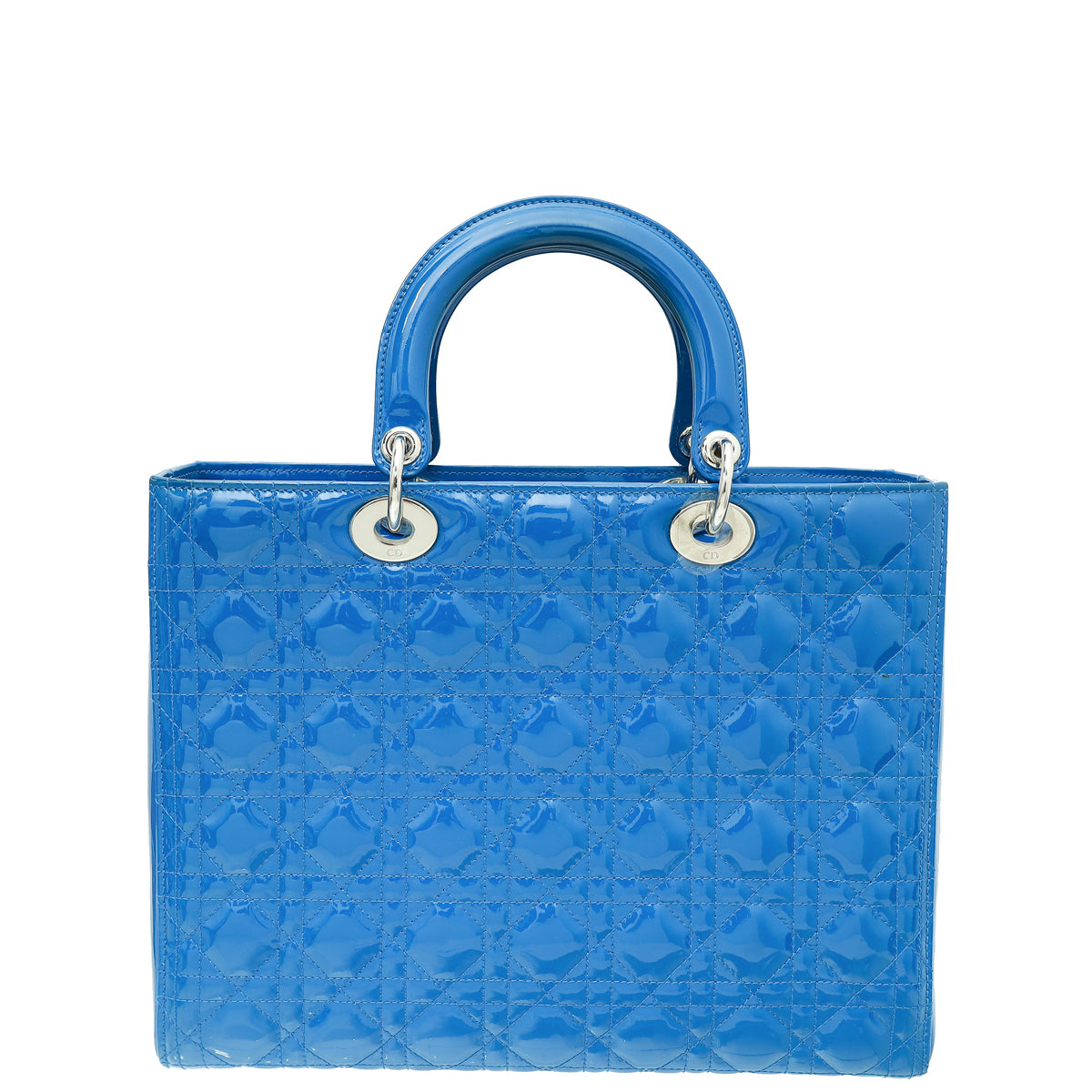 Christian Dior Royal Blue Lady Dior Large Bag-Christian Dior-THE CLOSET