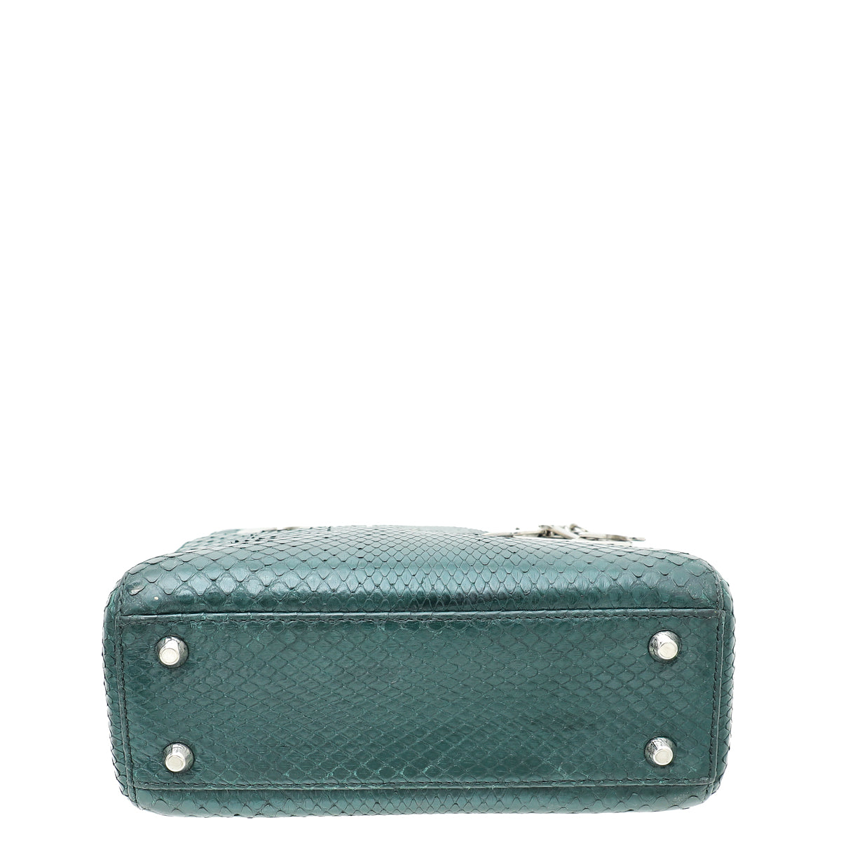 Christian Dior Dark Green Python Chain Mini Lady Dior Bag – THE CLOSET
