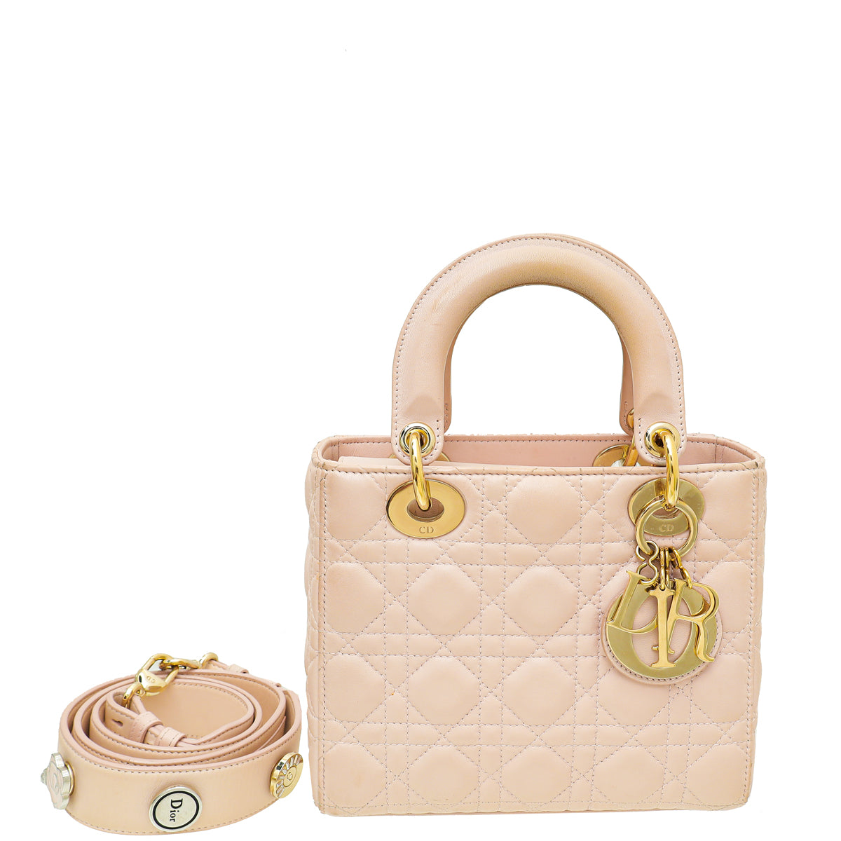 Christian Dior Light Pink Lady Dior My ABCDior Small Bag-Christian Dior-THE CLOSET
