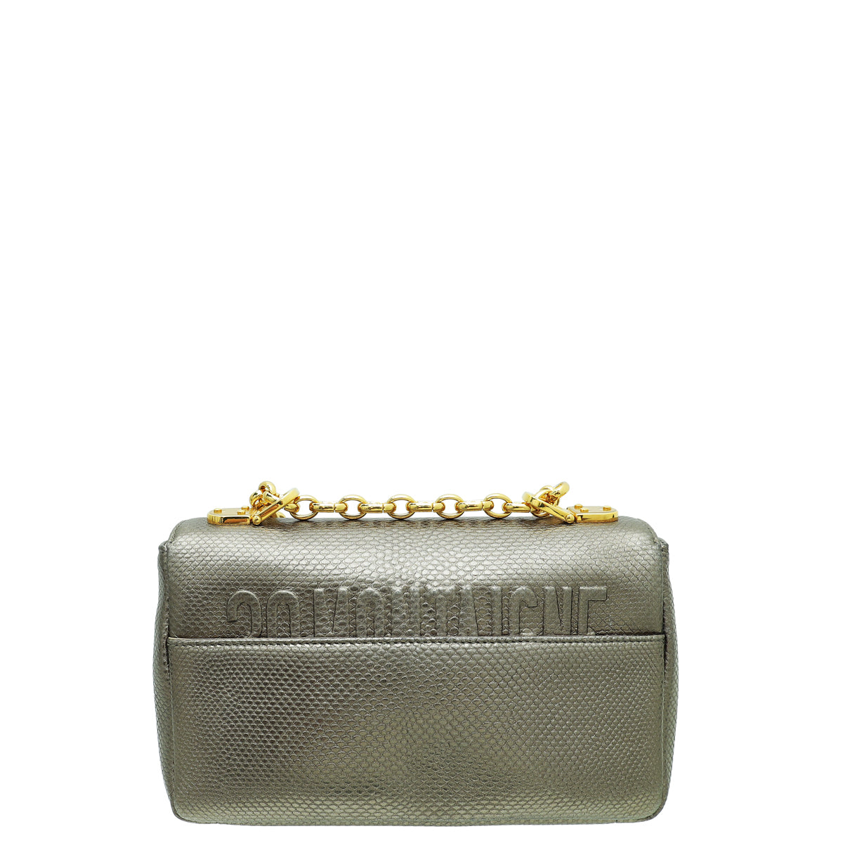 Christian Dior Metallic Olive Green Karung Small Caro Bag-Christian Dior-THE CLOSET