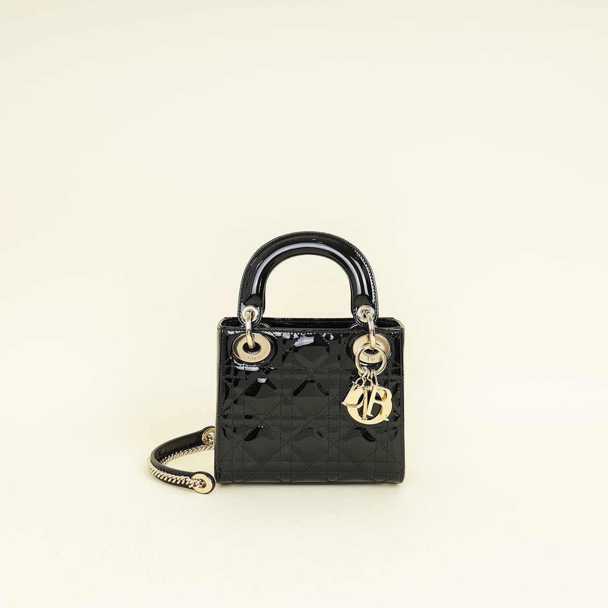 Christian Dior Black Lady Dior Mini Chain Bag