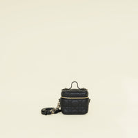 Christian Dior Black Cannage Lady Dior Micro Case