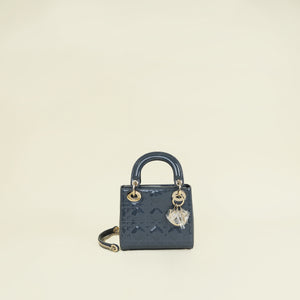 Christian Dior Bicolor Chain Mini Lady Dior Bag