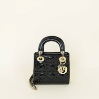 Christian Dior Black Chain Mini Lady Dior Bag
