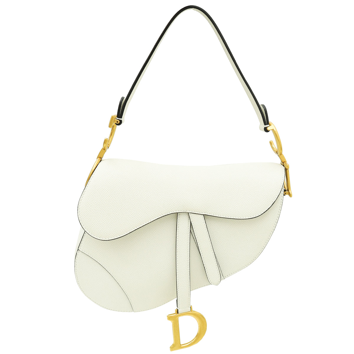 Christian Dior White Saddle Medium Bag-Christian Dior-THE CLOSET