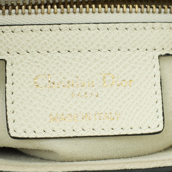 Christian Dior White Saddle Medium Bag