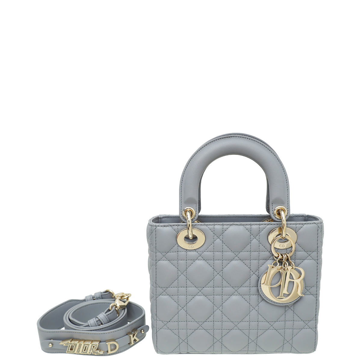 Christian Dior Grey Lady Dior My ABCDior Small Bag-Christian Dior-THE CLOSET