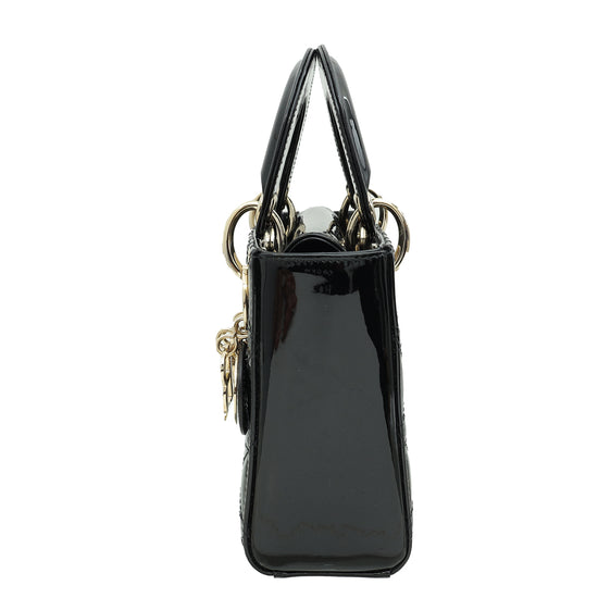 Christian Dior Black Chain Mini Lady Dior Bag