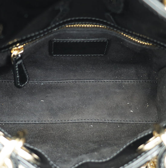 Christian Dior Black Chain Mini Lady Dior Bag