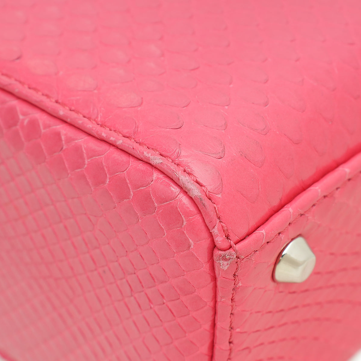 Christian Dior Pink Python Swarovski Crystal Lady Dior Mini Bag – THE ...