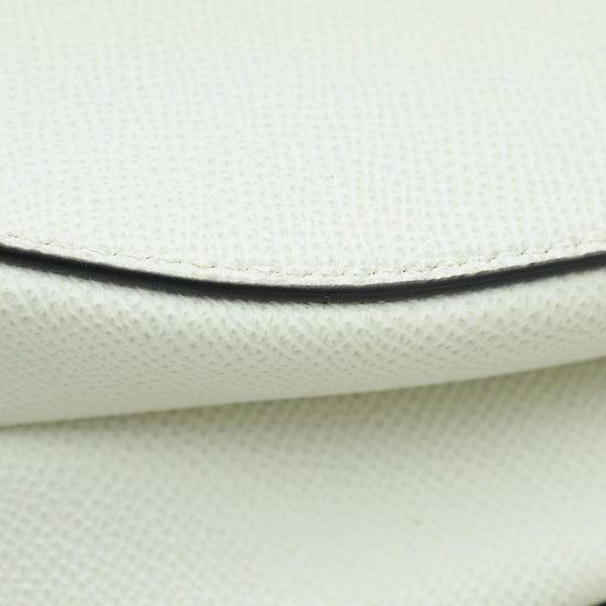 Christian Dior White Saddle Medium Bag