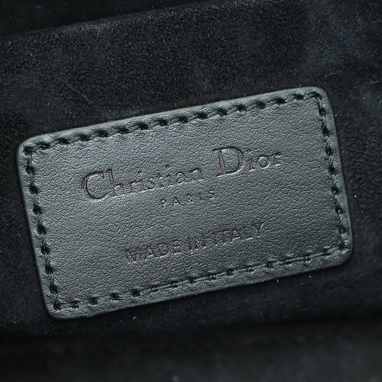 Christian Dior So Black Lady D-Joy Diamond Motif Medium Bag