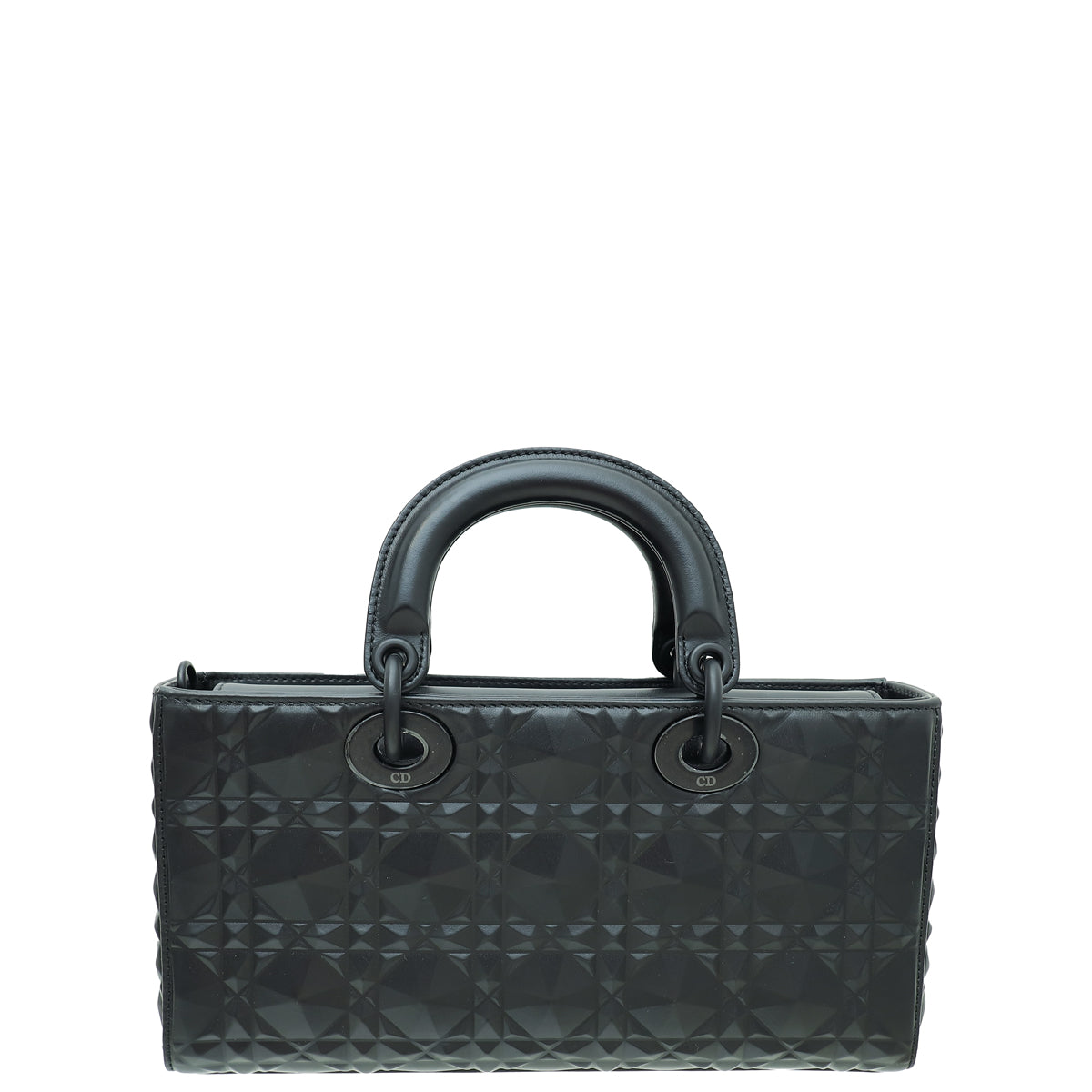 Christian Dior So Black Lady D-Joy Diamond Motif Medium Bag-Christian Dior-THE CLOSET