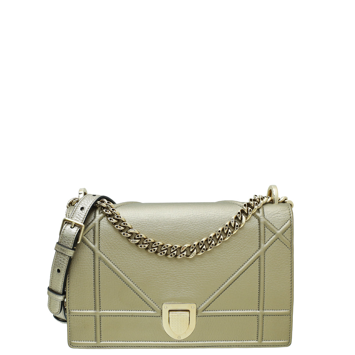 Christian Dior Champagne Diorama Leather Medium Bag-Christian Dior-THE CLOSET