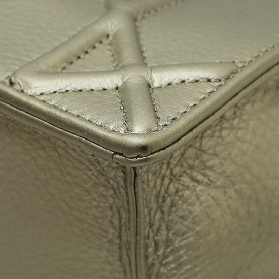 Christian Dior Champagne Diorama Leather Medium Bag