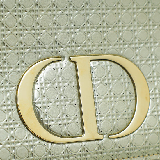 Christian Dior Champagne 30 Montaigne Micro Cannage 2 In 1 Pouch